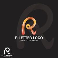 R-LETTER logo design vector template