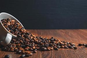 Roasted coffee beans photo