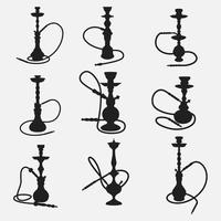 hookah logo design vector template