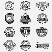 plantillas de diseño de vector de insignias de logotipo de club de baloncesto