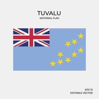 bandera nacional de tuvalu vector