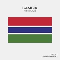 bandera nacional de gambia vector