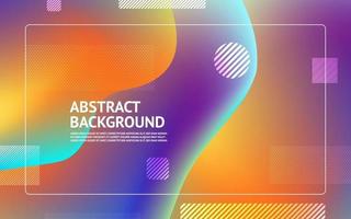 Geometric background with bright colors and dynamic shape compositions vector