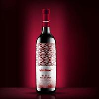 vector de botella de vino, diseño de concepto de etiqueta de botella de vino tinto, diseño de envases de vino tinto colorido