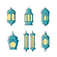 colección de linternas de ramadan kareem vector