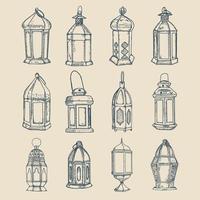 Ramadan Kareem Lantern Collection vector