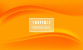 Fondo de vector de textura naranja amarillo abstracto dinámico, fondo de onda líquida naranja amarillo