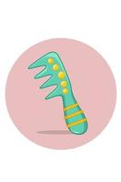 Small child's comb vector illustration