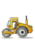 Mini tractor vector illustration