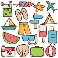 Holiday Hand Drawn Vector Illustration Set