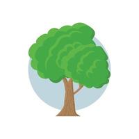 flat design stylized trees. Natural vector illustration.