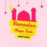 Ramadan greeting sale banner