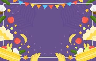 Flat Vishu Festivity Background vector