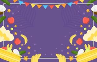 Flat Vishu Festivity Background vector