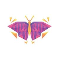 Plantilla de diseño de concepto de logotipo de vector de mariposa degradado colorido creativo