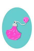 Perfume pillow spray vector illustration