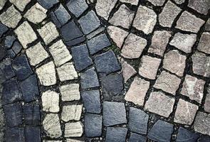 Cobblestone pavement background photo