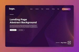 Landing page abstract background vector