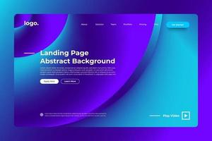Landing page abstract background vector