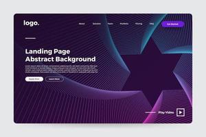 Landing page abstract background vector