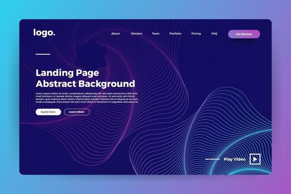 Free landing page - Vector Art