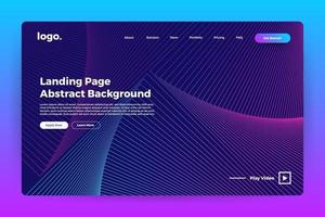 Landing page abstract background vector