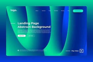 Landing page abstract background vector