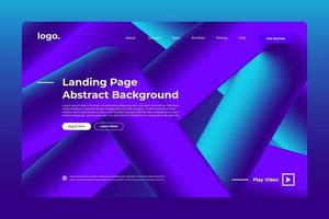 Landing page abstract background vector