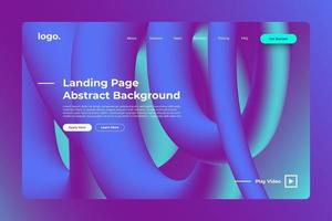 Landing page abstract background vector