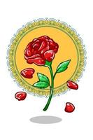 Royal rose illustration hand drawing vector