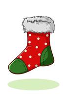 A Christmas stocking illustration vector