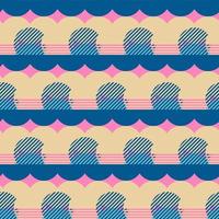 Seamless patterns with abstract ornament vector