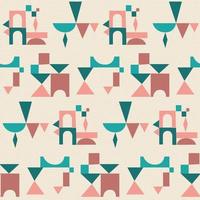 Seamless patterns with abstract ornament. Vector. vector