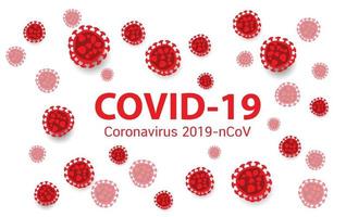 banner de coronavirus covid-19, diseño vectorial vector