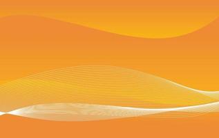 Orange background with abstract shapes, vector design.