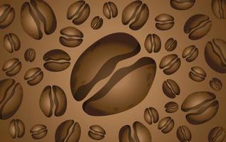 coffee beans background, vector design.