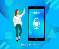 Concept Voice Technology vector