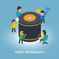 Concept Voice Technology vector