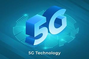 Modern 5G Technology vector