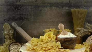 Healthy Raw Organic Macaroni Pasta video