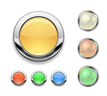 metal round button