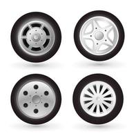 car wheel icon vector