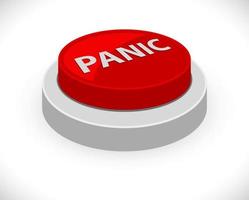 panic red button vector