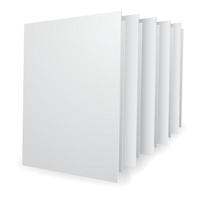 archivo de carpeta de papel blanco vector