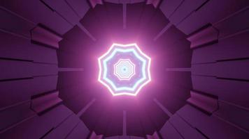 Dynamic Geometric Background with Futuristic Neon Lines 3D Illustration video