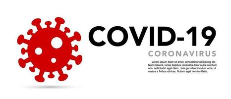 firmar precaución coronavirus. detener banner de coronavirus. vector