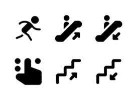 Simple Set of Wayfinding Related Vector Solid Icons