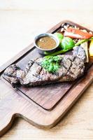 Grilled beef steak photo