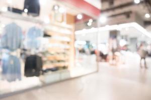 Abstract defocused shopping mall interior for background photo
