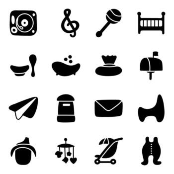 vectores en línea de juguetes y accesorios para bebés